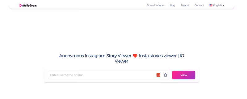 Hesap olmadan Instagram'a bakmak için üçüncü taraf uygulamaları kullanın: MollyGram
