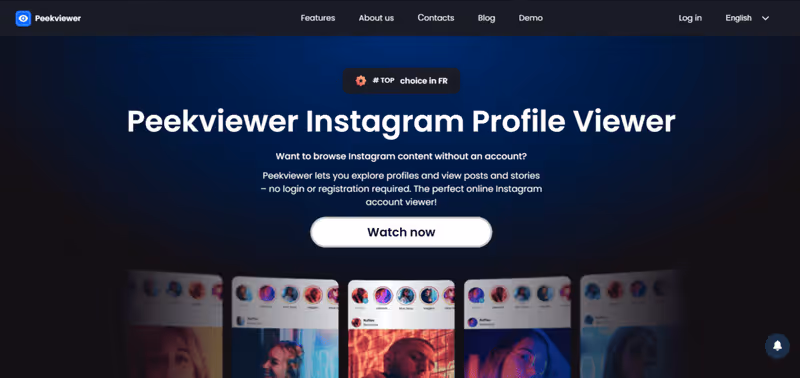 Peekviewer Instagram görüntüleyici