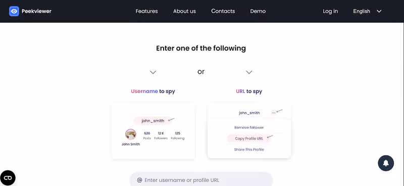 Peekviewer username search